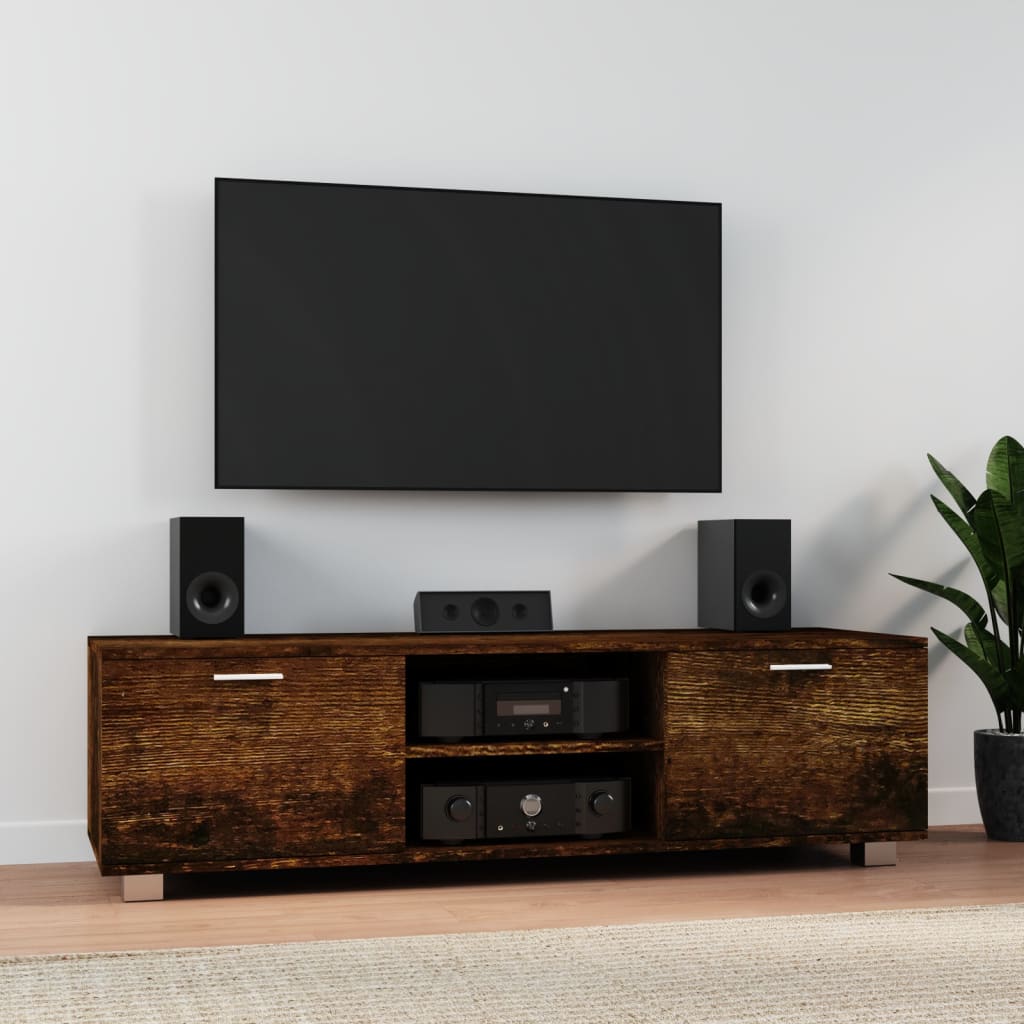 Έπιπλο Τηλεόρασης Καπνιστή Δρυς 140x40,5x35 εκ. Επεξ. Ξύλο 1