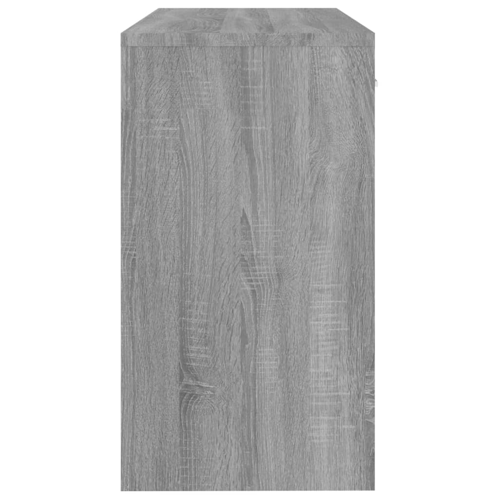 Γραφείο με Συρτάρι & Ντουλάπι Γκρι Sonoma 100x40x73 εκ. Επ.Ξύλο 7