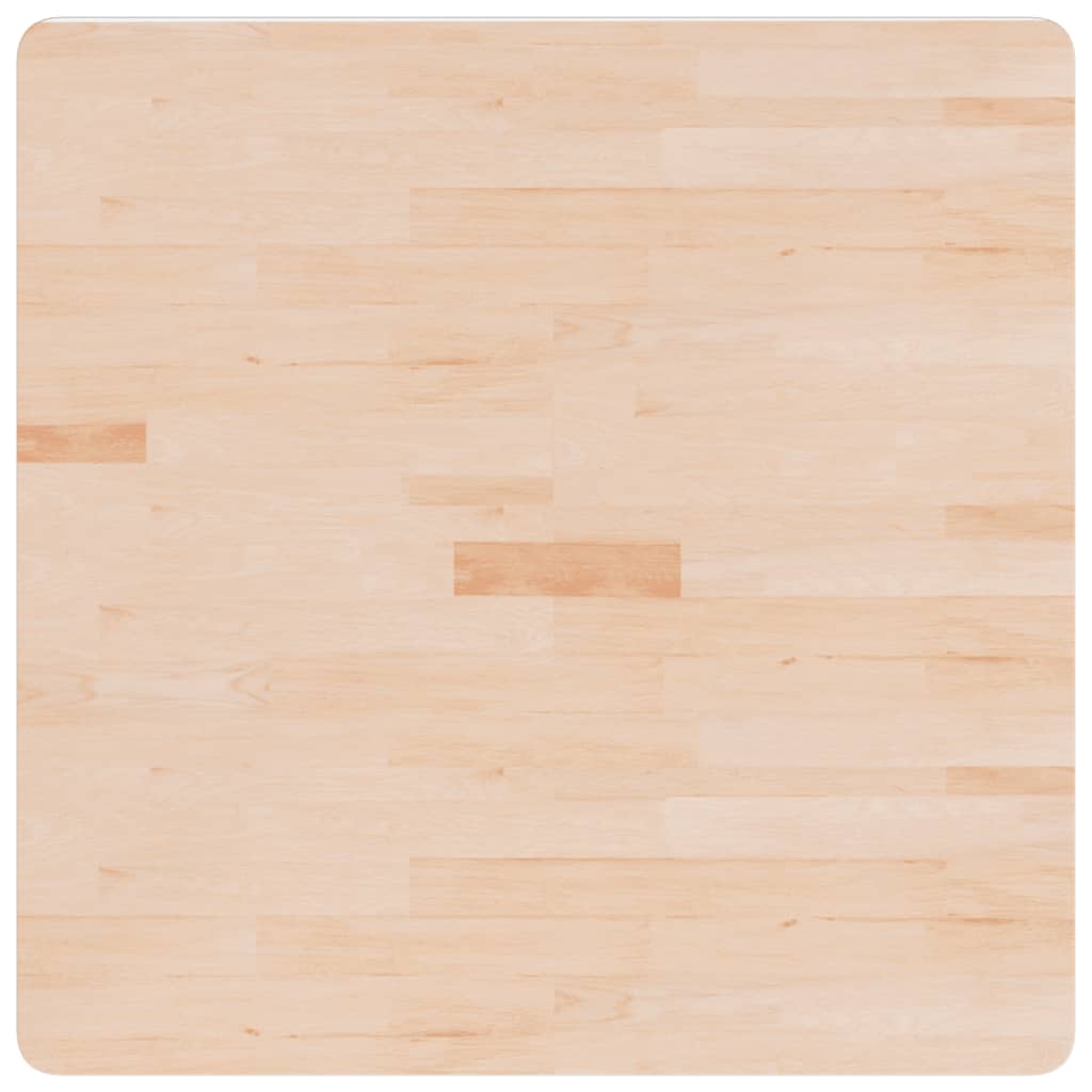 Επιφάνεια Τραπεζιού Τετράγωνη 80x80x4 εκ. Μασίφ Ξύλο Δρυς 2