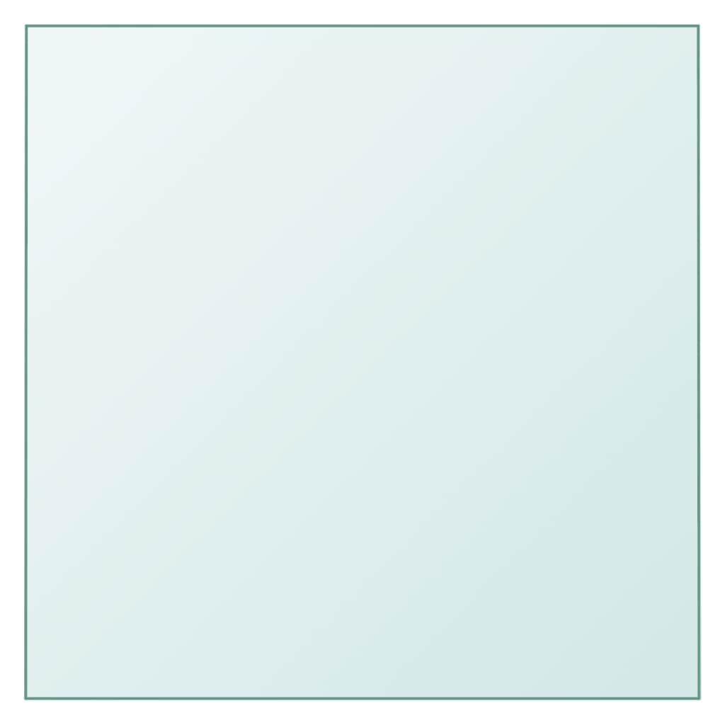 Επιφάνεια Τραπεζιού Διαφανής 60 x 60 εκ. από Ψημένο Γυαλί 1