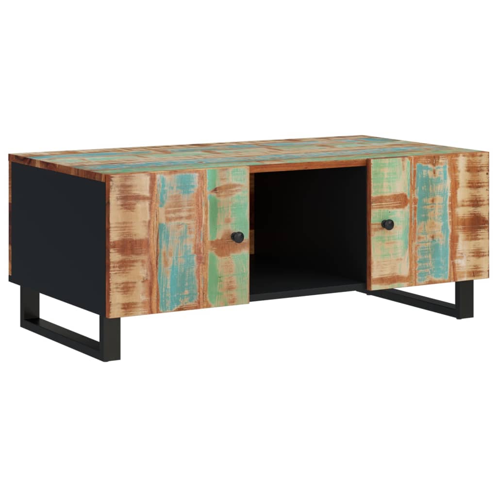 Τραπεζάκι Σαλονιού 100x54x40εκ Μασίφ Ανακυκλ. Ξύλο & Επεξ. Ξύλο 11