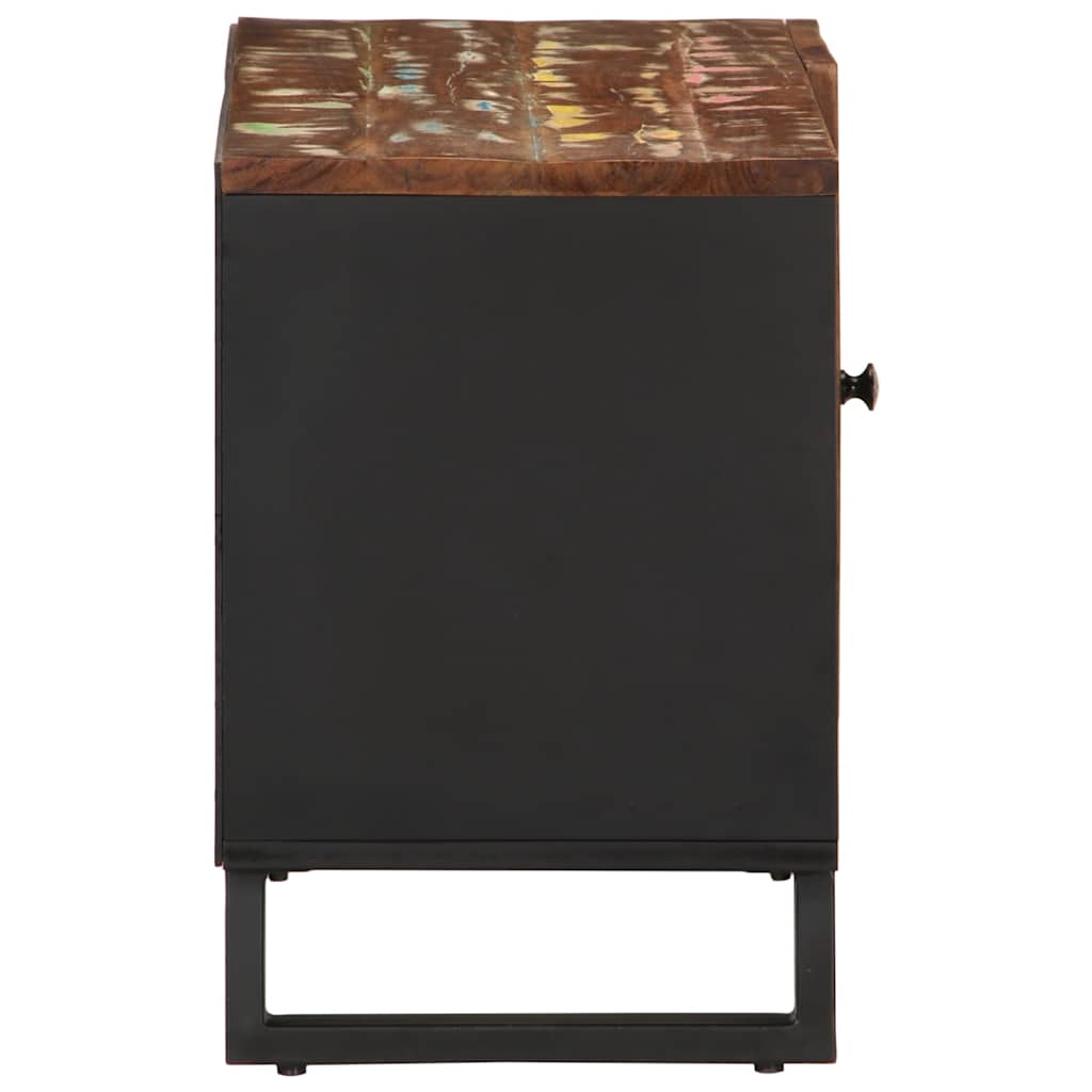 Έπιπλο Τηλεόρασης 80x33x46 εκ. Μασίφ Ανακυκλ. Ξύλο & Επεξ. Ξύλο 4