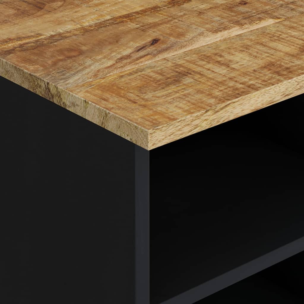 Έπιπλο Τηλεόρασης 100x33x46 εκ. Μασίφ Ξύλο Μάνγκο & Επεξ. Ξύλο 5
