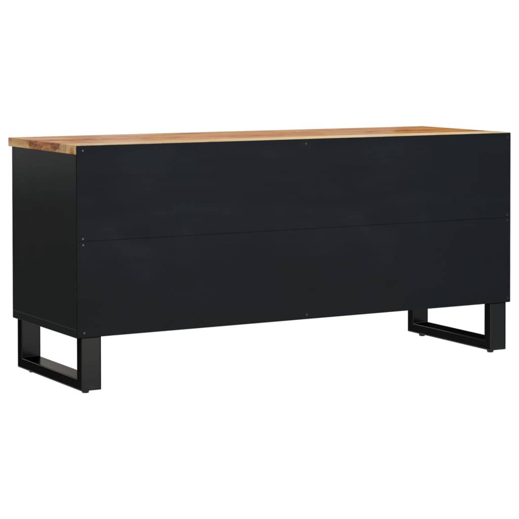 Έπιπλο Τηλεόρασης 100x33x46 εκ. Μασίφ Ξύλο Ακακίας & Επεξ. Ξύλο 5