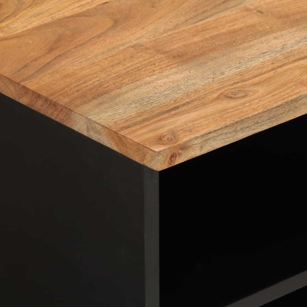Έπιπλο Τηλεόρασης 100x33x46 εκ. Μασίφ Ξύλο Ακακίας & Επεξ. Ξύλο 6