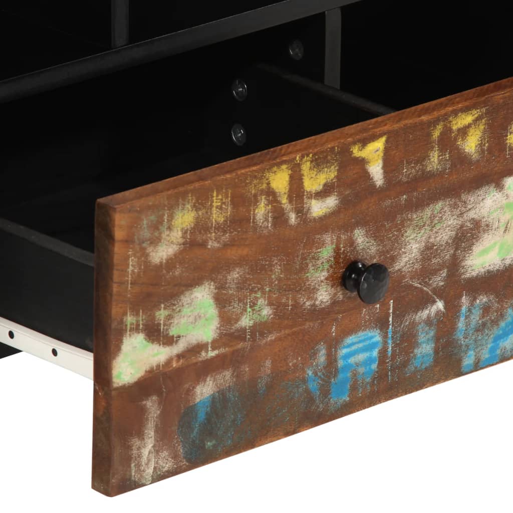 Έπιπλο Τηλεόρασης 100x33x46εκ. Μασίφ Ανακυκλ. Ξύλο & Επεξ. Ξύλο 10