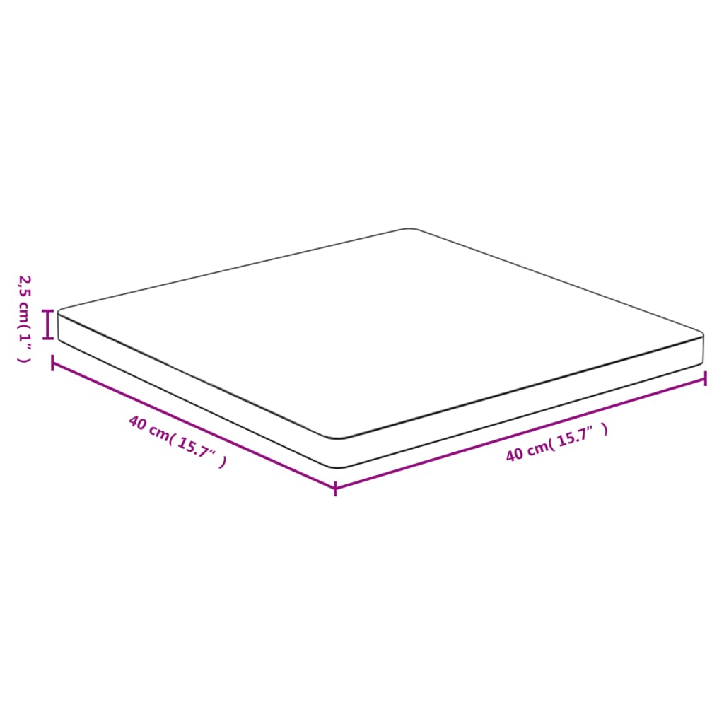 Επιφάνεια Τραπεζιού 40 x 40 x 2,5 εκ. από Μπαμπού 4