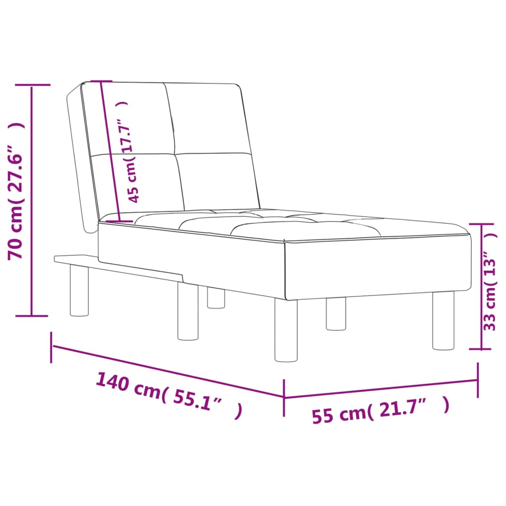 Ανάκλιντρο Γκρι από Συνθετικό Δέρμα 9