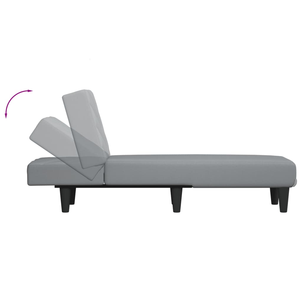 Ανάκλιντρο Ανοιχτό Γκρι Υφασμάτινο 6