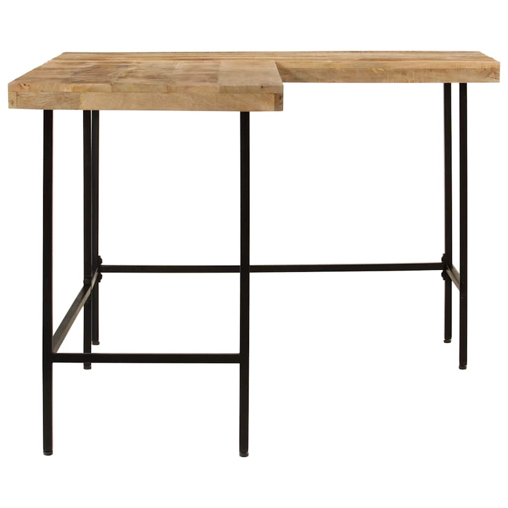 Γραφείο 165x110x77 cm Μασίφ Ξύλο Μάνγκο και Σίδερο 4