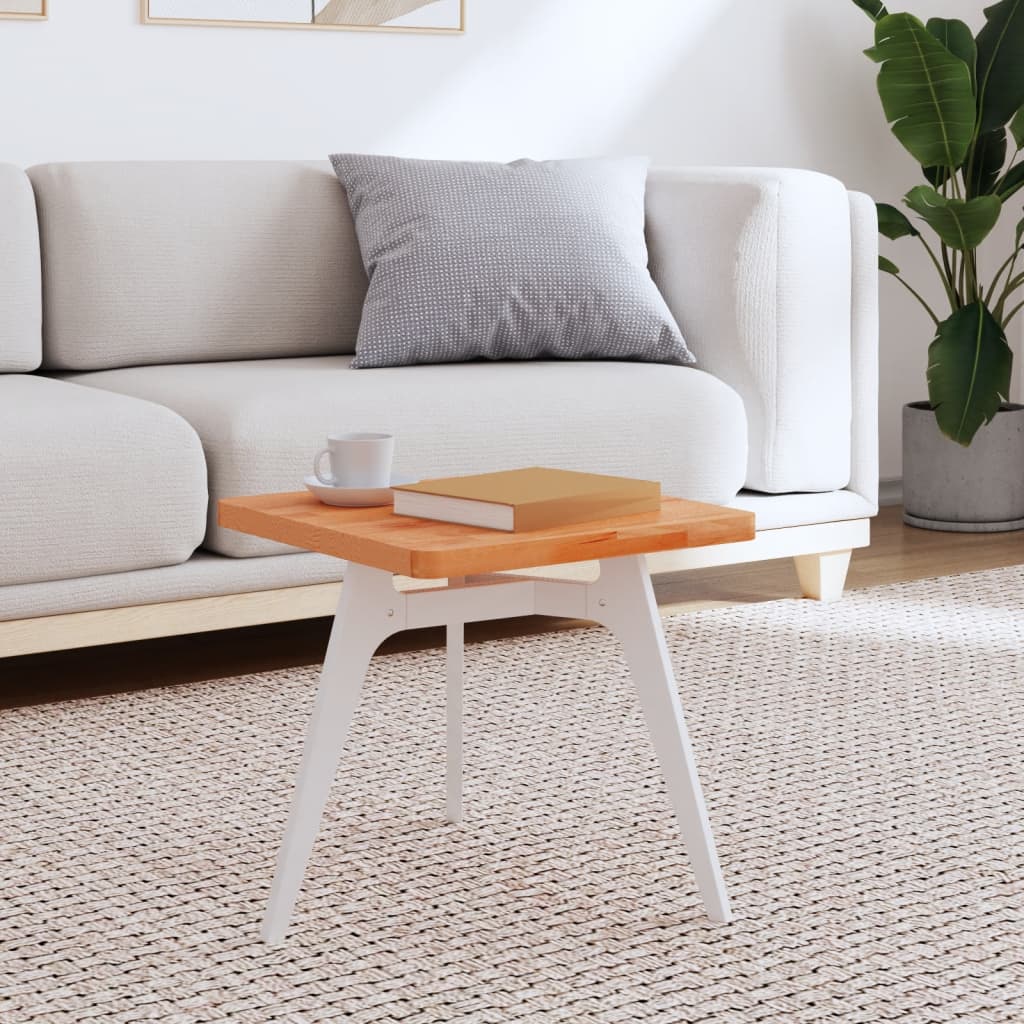 Επιφάνεια Τραπεζιού Τετράγωνη 40x40x2,5 εκ. Μασίφ Ξύλο Οξιάς 1