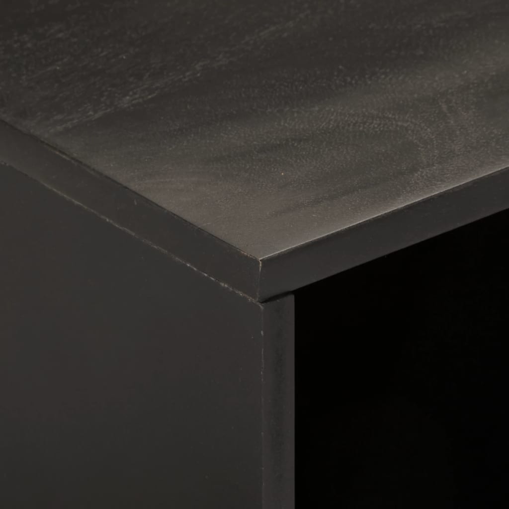 Έπιπλο Τηλεόρασης Μαύρο 80 x 31 x 46 εκ. από Μασίφ Ξύλο Μάνγκο 7