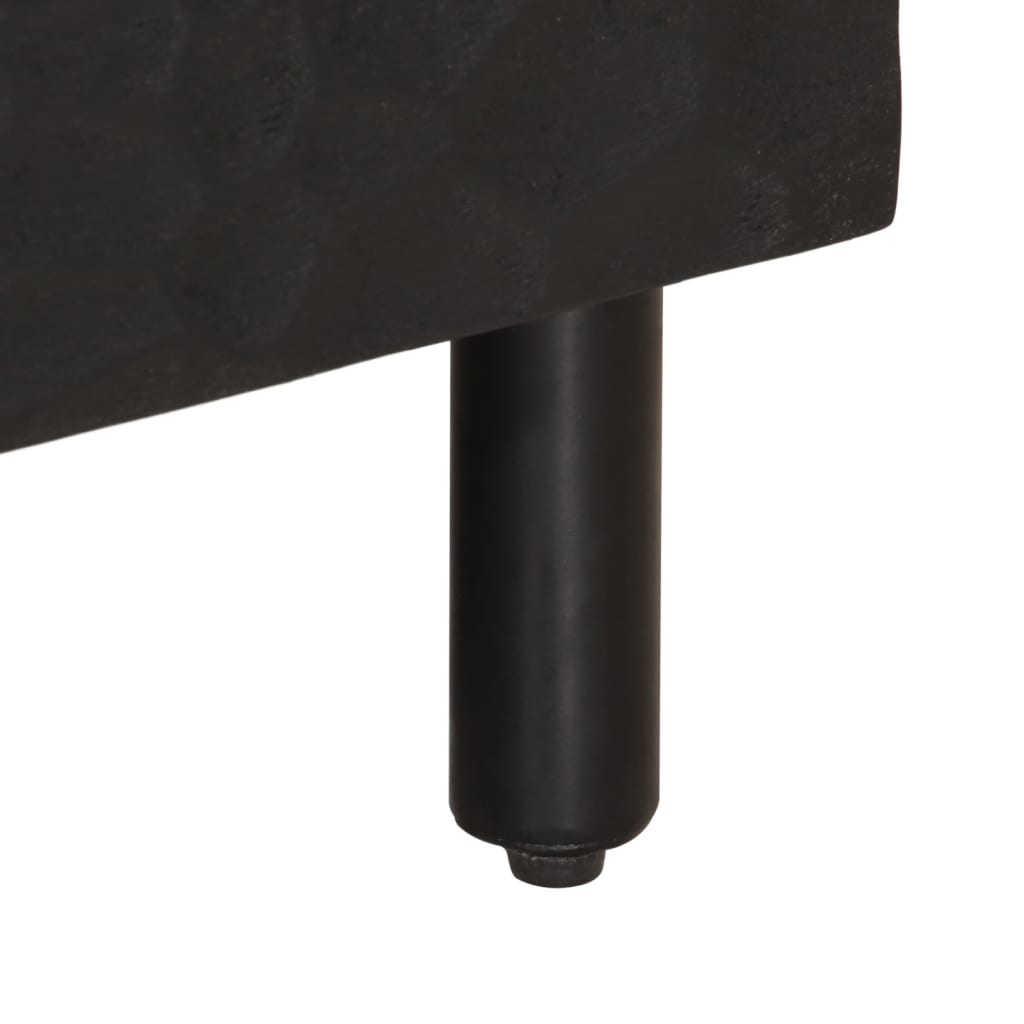 Έπιπλο Τηλεόρασης Μαύρο 100 x 33 x 46 εκ. από Μασίφ Ξύλο Μάνγκο 8