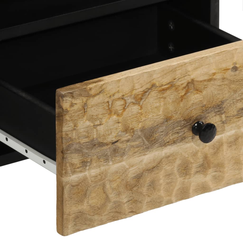 Κομοδίνα 2 τεμ. 40 x 33 x 46 εκ. από Μασίφ Ξύλο Μάνγκο 8