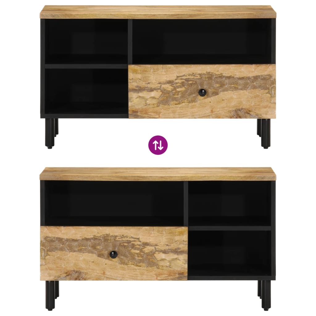 Έπιπλο Τηλεόρασης 80 x 33 x 46 εκ. από Μασίφ Ξύλο Μάνγκο 6