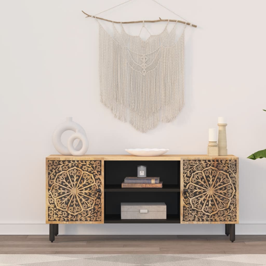 Έπιπλο Τηλεόρασης 105 x 33 x 46 εκ. από Μασίφ Ξύλο Μάνγκο 3