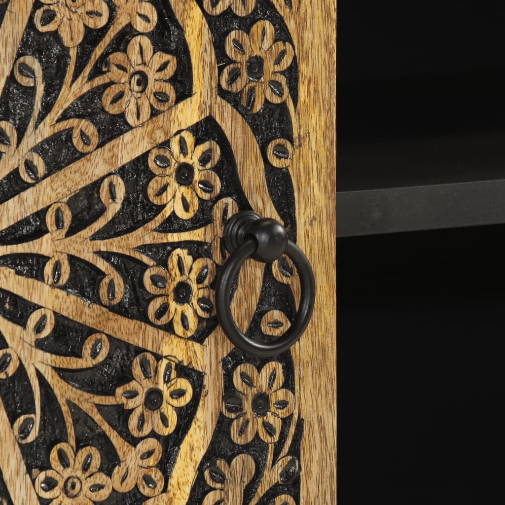 Έπιπλο Τηλεόρασης 80 x 31 x 46 εκ. από Μασίφ Ξύλο Μάνγκο 10