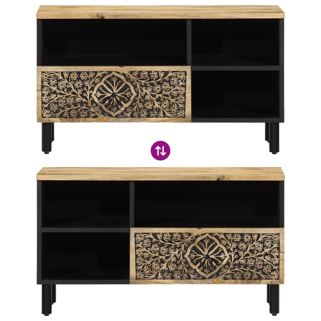 Έπιπλο Τηλεόρασης 80 x 33 x 46 εκ. από Μασίφ Ξύλο Μάνγκο 8