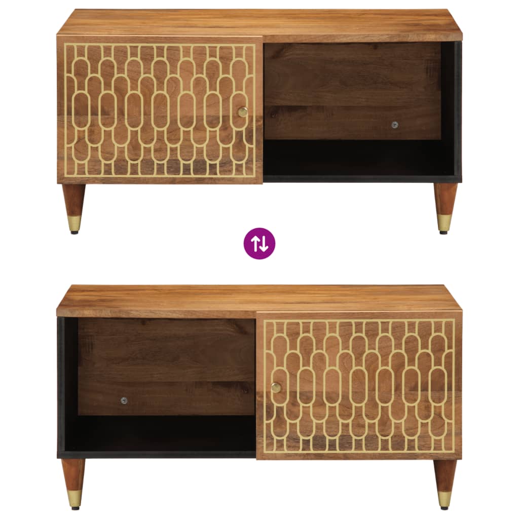 Τραπεζάκι Σαλονιού 80 x 50 x 40 εκ. από Μασίφ Ξύλο Μάνγκο 6