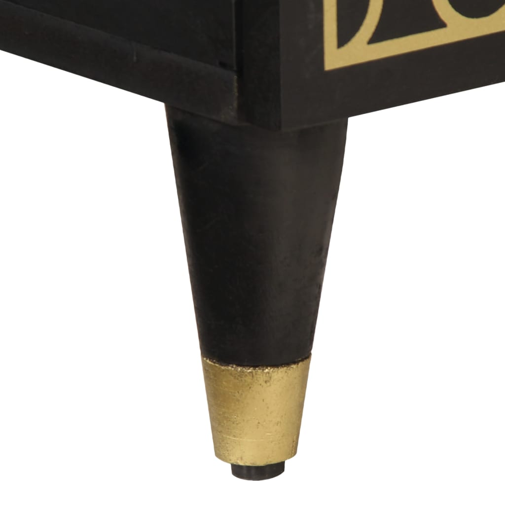 Κομοδίνα 2 τεμ. 40 x 33 x 46 εκ. από Μασίφ Ξύλο Μάνγκο 10