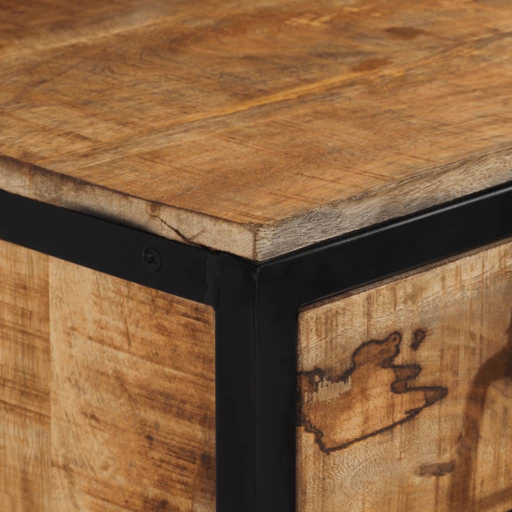 Κομοδίνο 40x35x40 εκ. από Μασίφ Ξύλο Μάνγκο 7