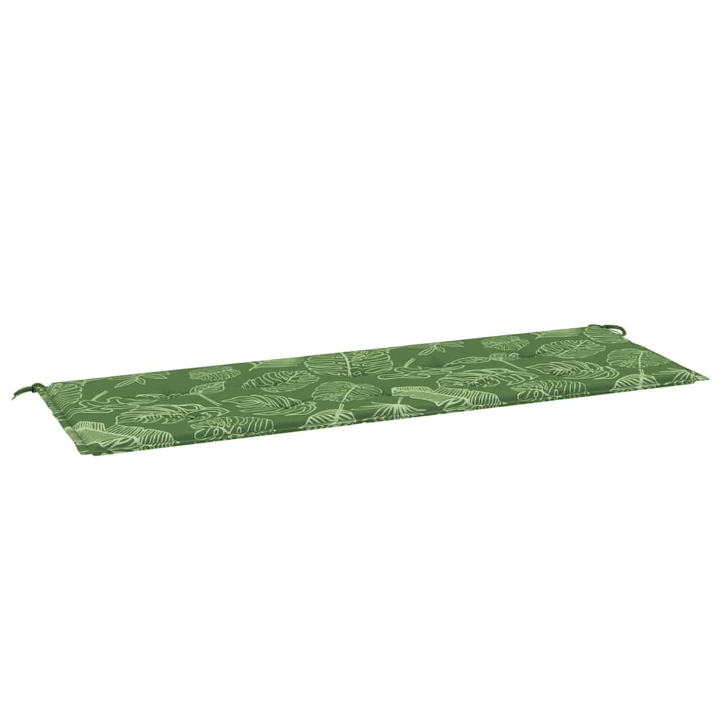 Μαξιλάρι Πάγκου Κήπου Σχέδιο Φύλλων 150x50x4 εκ. Ύφασμα Oxford 2