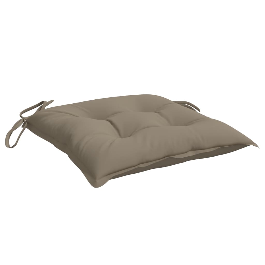 Μαξιλάρια Καρέκλας Κήπου 4 τεμ. Taupe 40x40x7 εκ. Υφασμάτινα 5