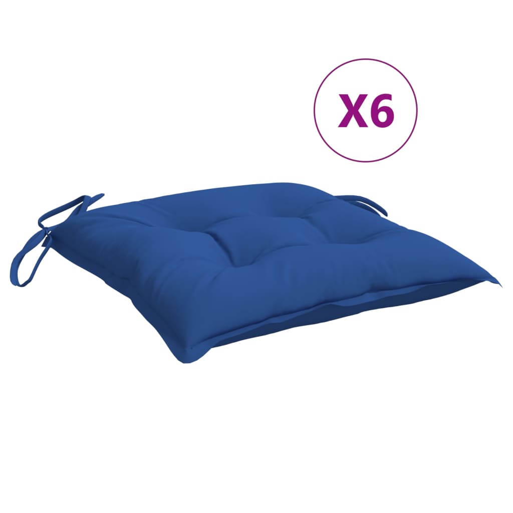 Μαξιλάρια Παλέτας Κήπου 6 τεμ. Μπλε 50x50x7 εκ. Oxford Ύφασμα 2