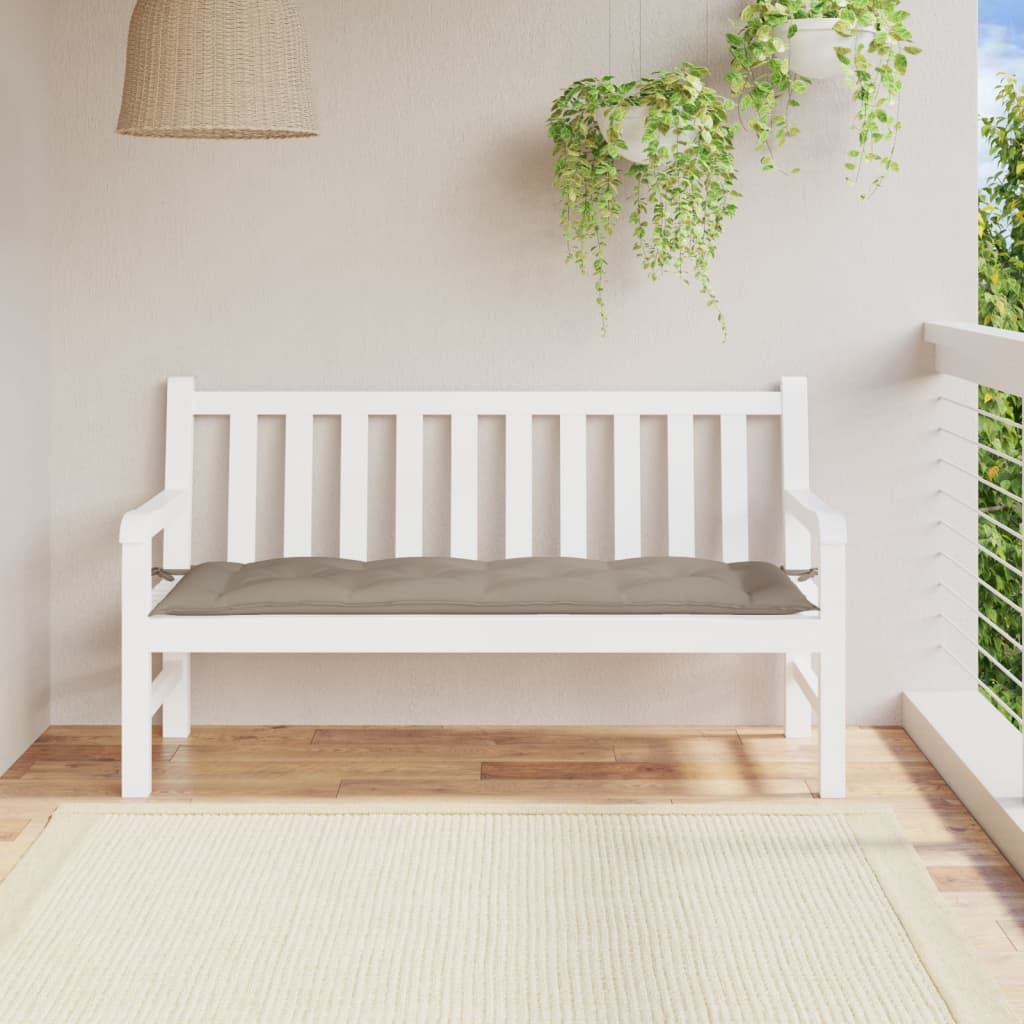 Μαξιλάρι Πάγκου Κήπου Taupe 150x50x7 εκ. Ύφασμα Oxford 1