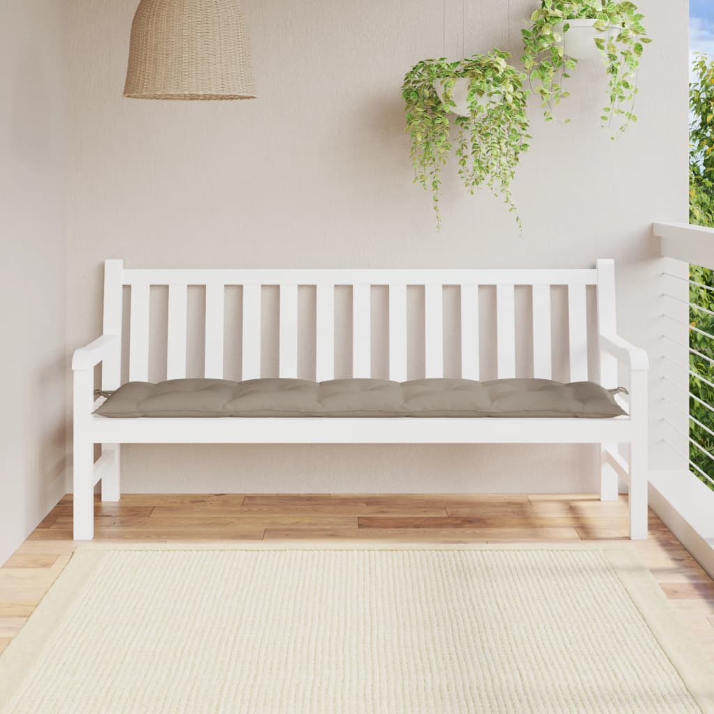 Μαξιλάρι Πάγκου Κήπου Taupe 180x50x7 εκ. Ύφασμα Oxford 1