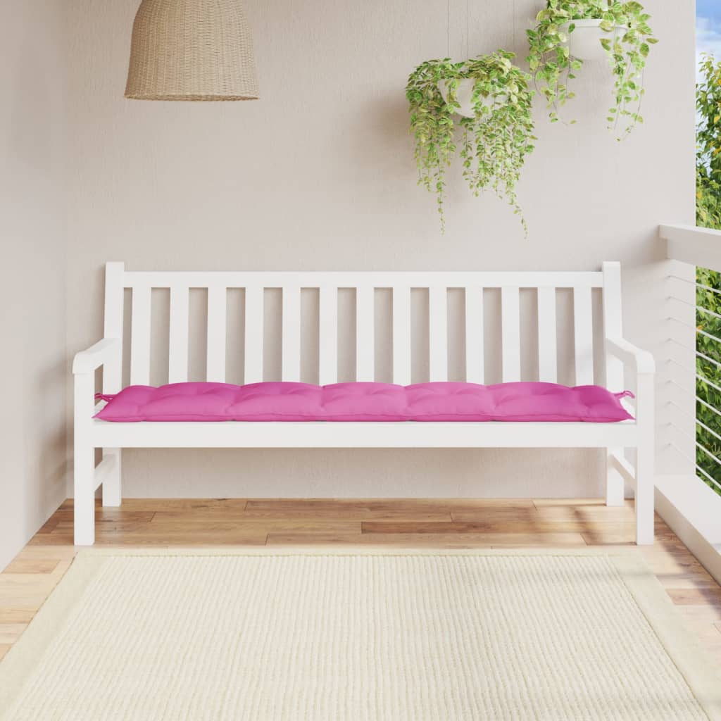 Μαξιλάρι Πάγκου Κήπου Ροζ 180x50x7 εκ. Ύφασμα Oxford 1