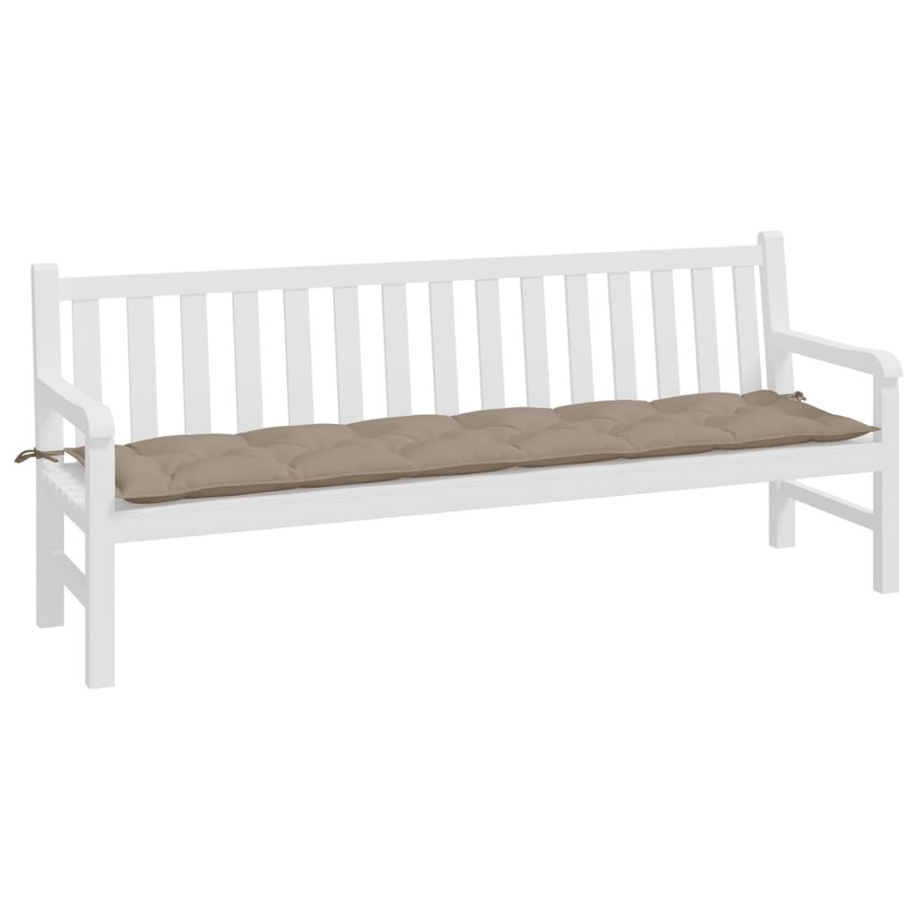 Μαξιλάρι Πάγκου Κήπου Taupe 200x50x7 εκ. Ύφασμα Oxford 3