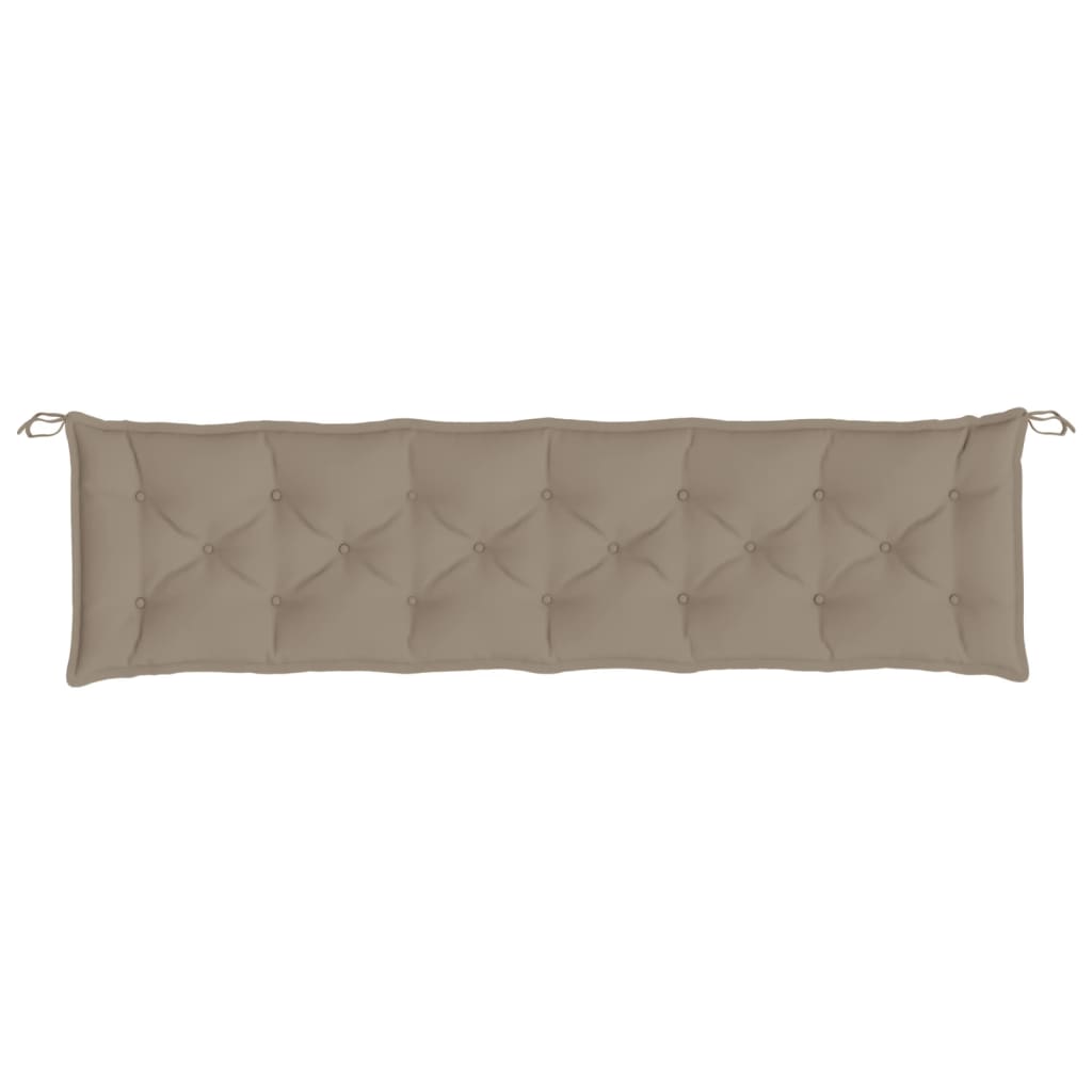 Μαξιλάρι Πάγκου Κήπου Taupe 200x50x7 εκ. Ύφασμα Oxford 4