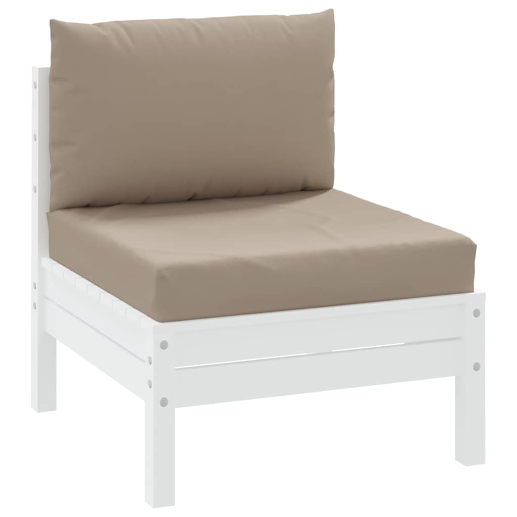 Μαξιλάρια Παλέτας 2 τεμ. Taupe Ύφασμα Oxford 3