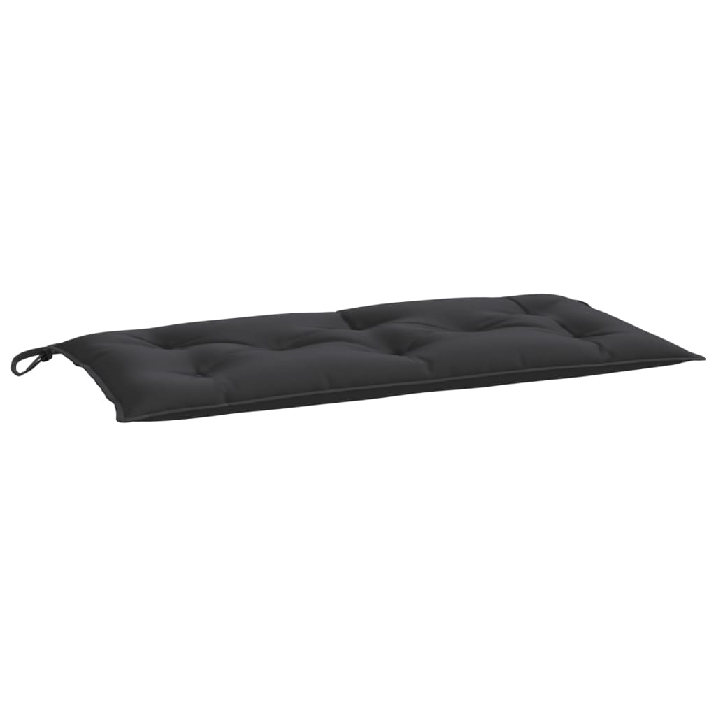 Μαξιλάρι Πάγκου Κήπου Μαύρο 110x50x7 εκ. Ύφασμα Oxford 2