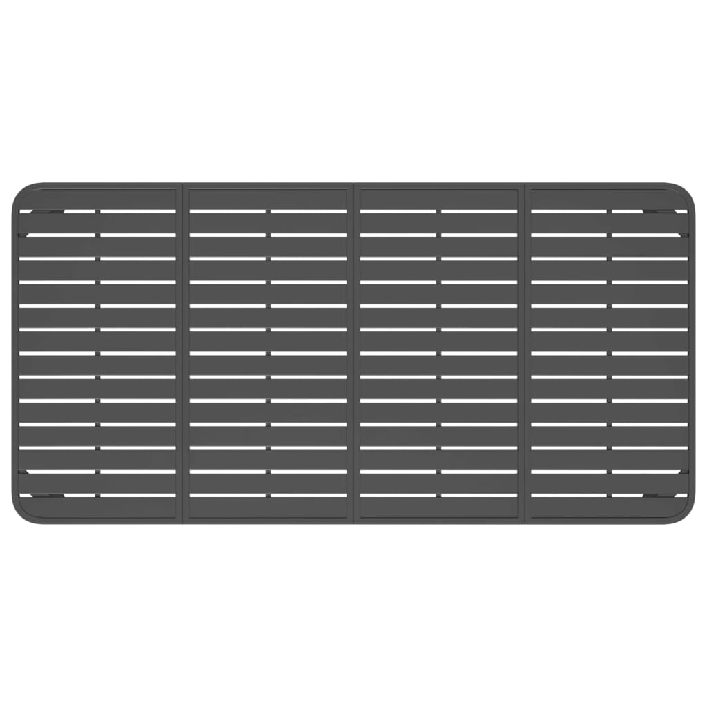 Τραπέζι Κήπου Ανθρακί 200x100x71 εκ. Ατσάλινο 5