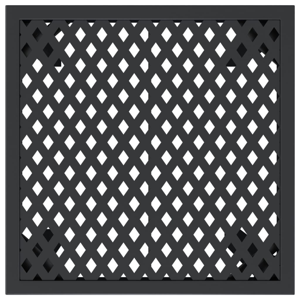 Τραπέζι Κήπου Ανθρακί 50 x 50 x 72 εκ. Ατσάλινο 4