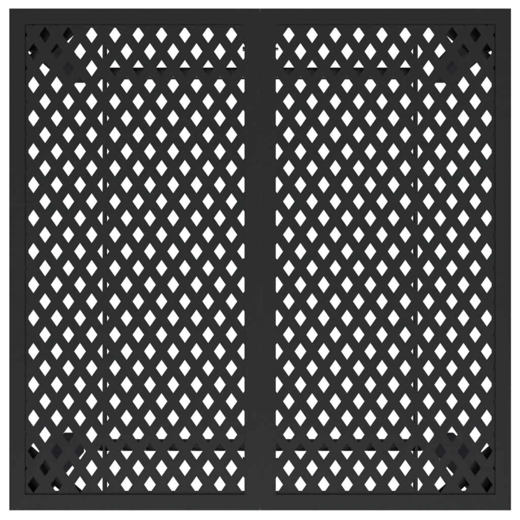 Τραπέζι Κήπου Ανθρακί 80 x 80 x 72 εκ. Ατσάλινο 5