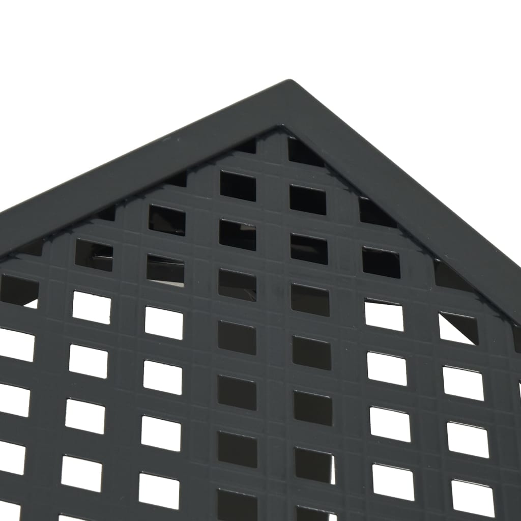 Τραπέζι Κήπου Ανθρακί 80 x 80 x 72 εκ. Ατσάλινο 6