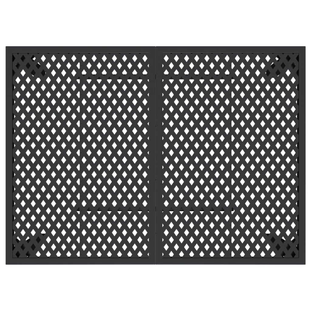 Τραπέζι Κήπου Ανθρακί 110x80x72 εκ. Ατσάλινο 5