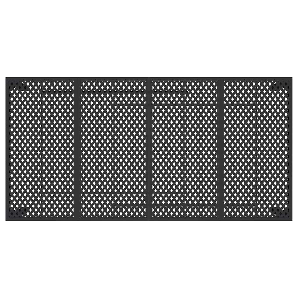 Τραπέζι Κήπου Ανθρακί 200x100x72 εκ. Ατσάλινο 5