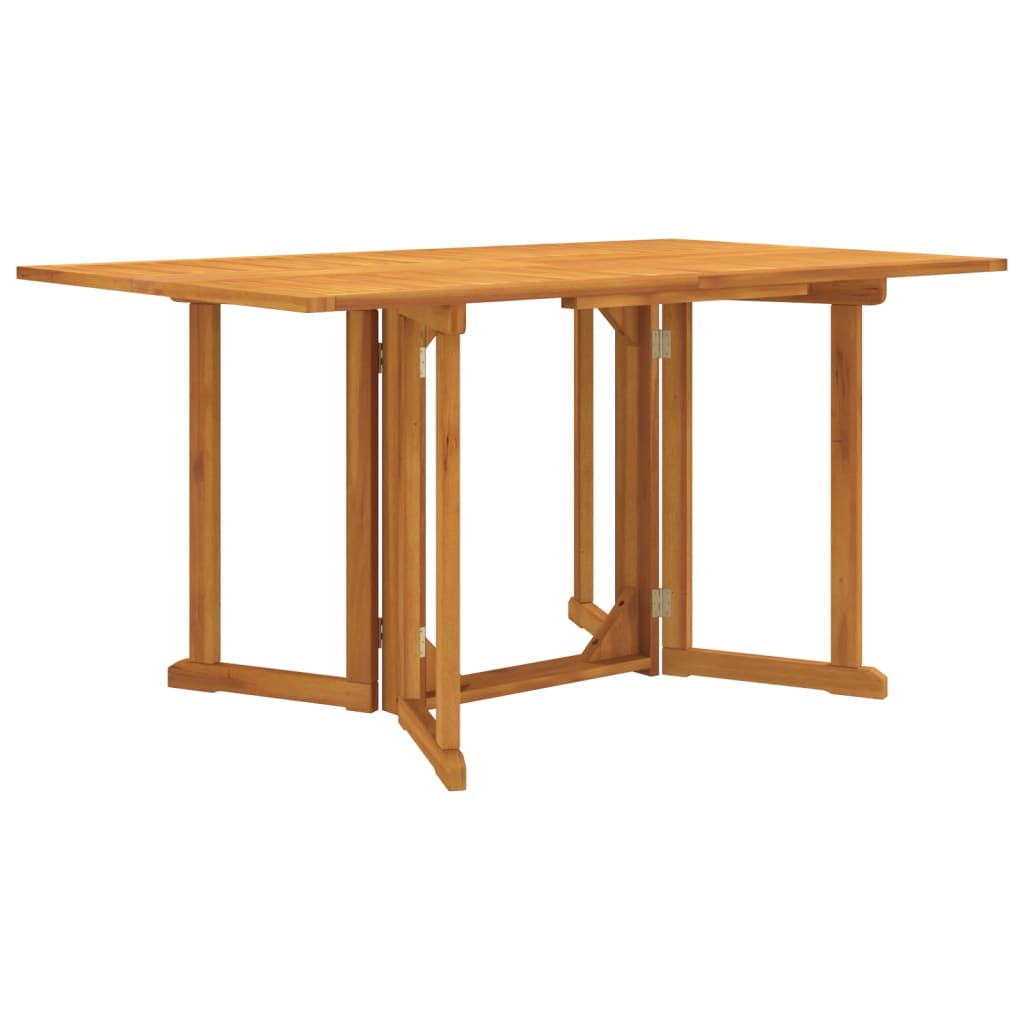 Τραπέζι Κήπου Butterfly Πτυσσόμενο 150x90x75 εκ. Μασίφ Teak 1