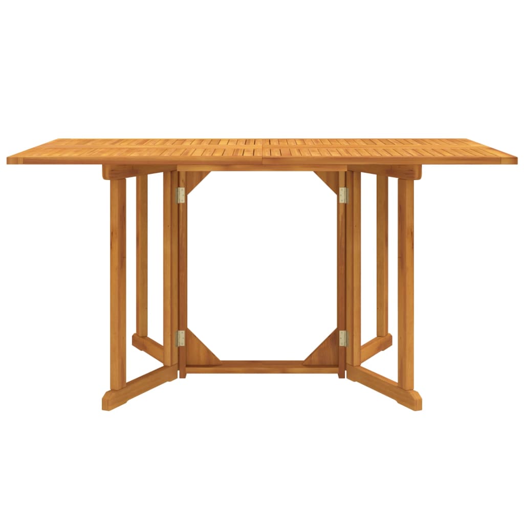 Τραπέζι Κήπου Butterfly Πτυσσόμενο 150x90x75 εκ. Μασίφ Teak 2