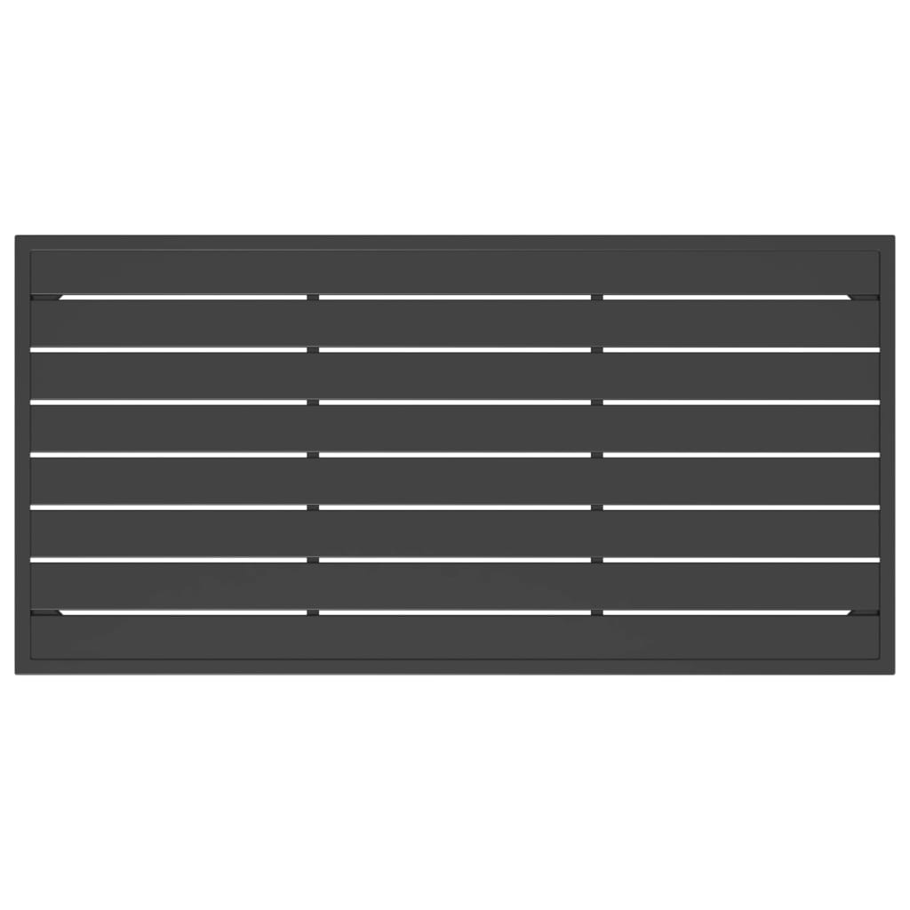 Τραπεζάκι Κήπου Ανθρακί 110 x 55 x 35 εκ. από Ατσάλι 5