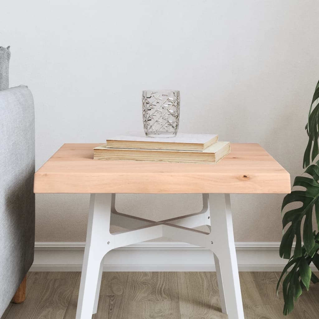 Επιφάνεια Τραπεζιού 40x40x(2-4) εκ. Ακατέργ. Μασίφ Ξύλο Δρυός 1