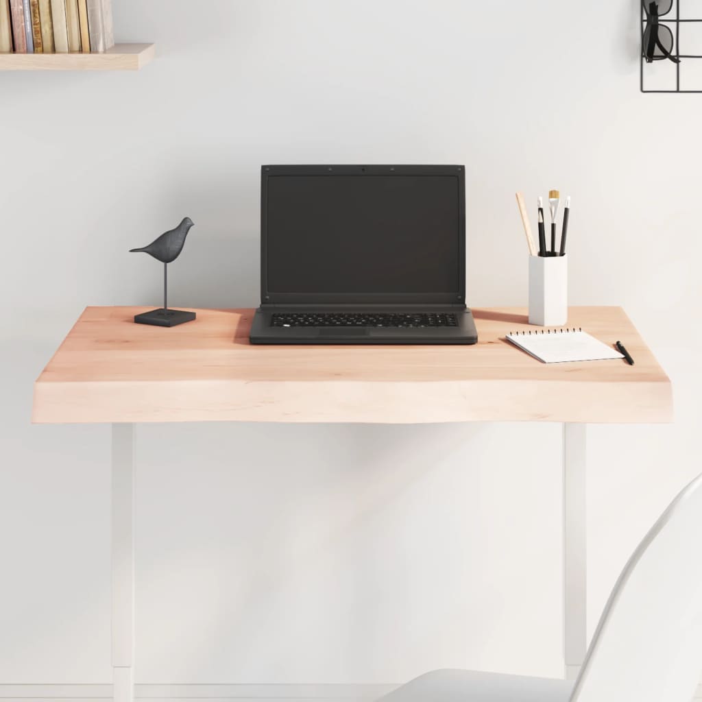 Επιφάνεια Τραπεζιού 80x50x(2-6) εκ. Ακατέργαστο Μασίφ Ξύλο 1