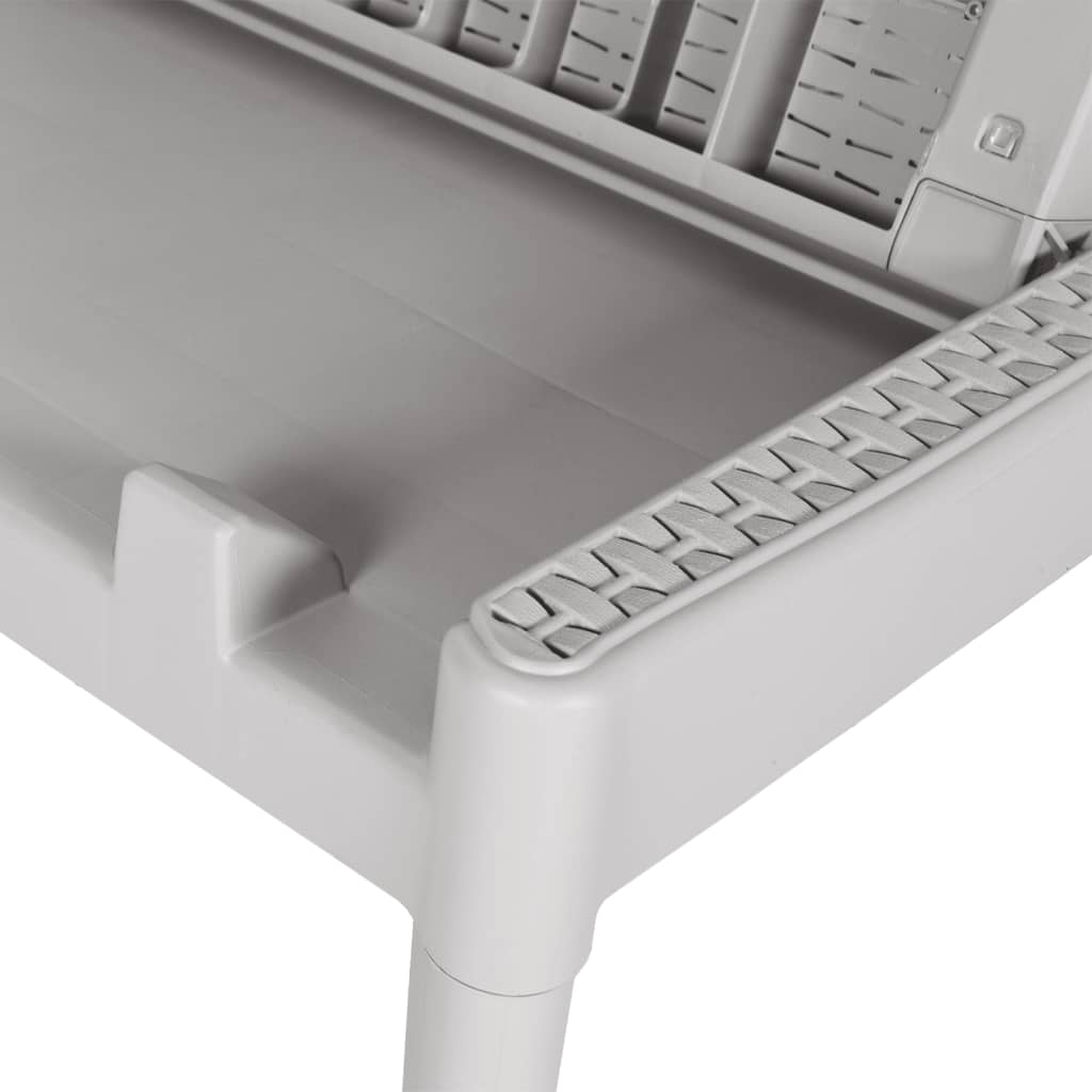 Ξαπλώστρα Γκρι 186 x 60 x 29 από Πολυπροπυλένιο 8