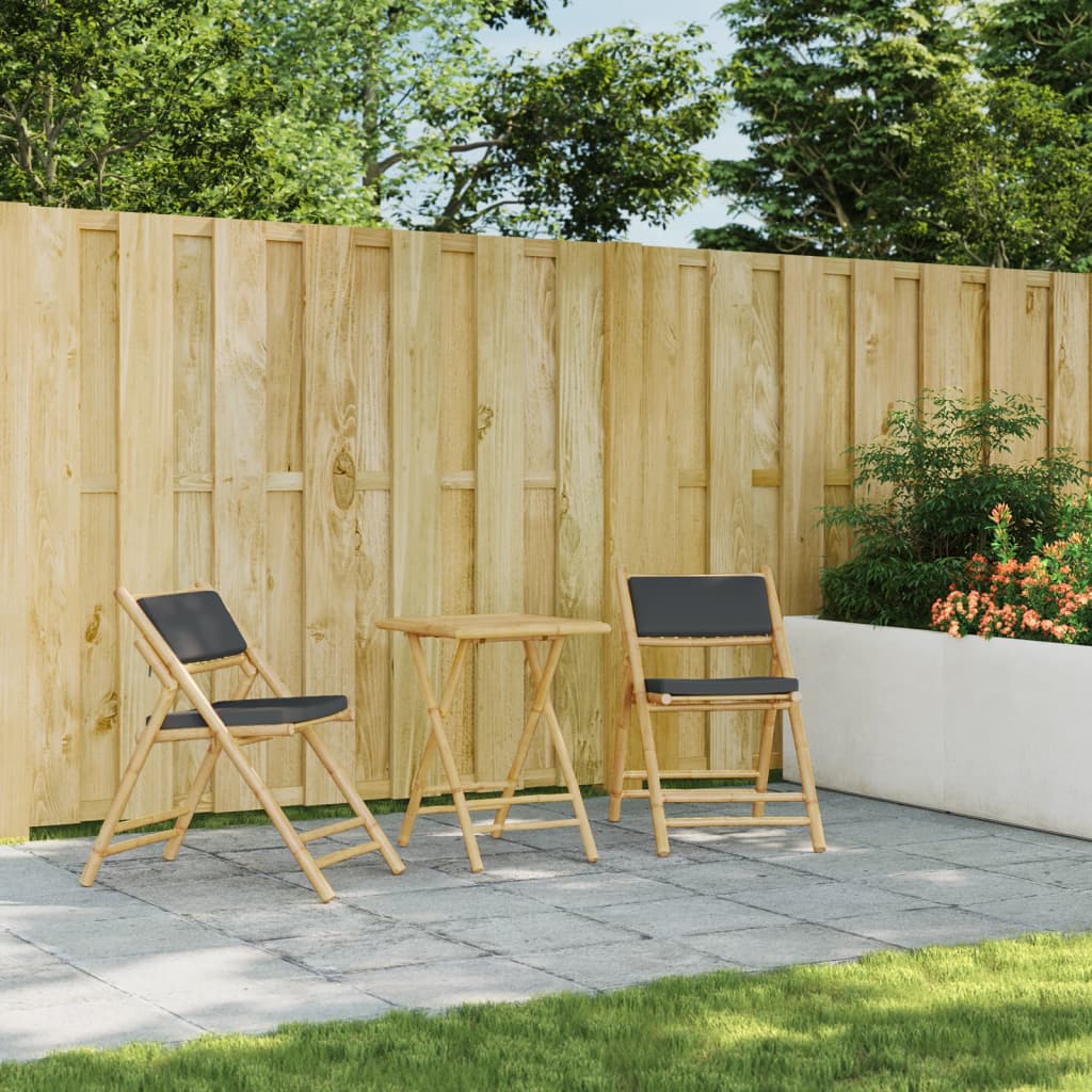 Τραπέζι Κήπου Πτυσσόμενο 55x55x75 εκ. από Μπαμπού 3