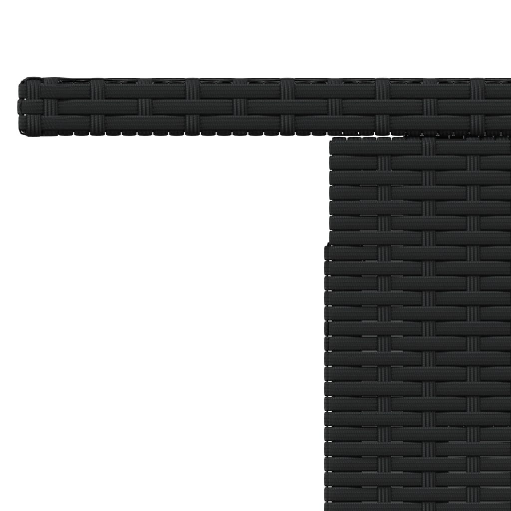 Τραπέζι Κήπου Μαύρο 100x55x73 εκ. Συνθετικό Ρατάν/Ξύλο Ακακίας 9