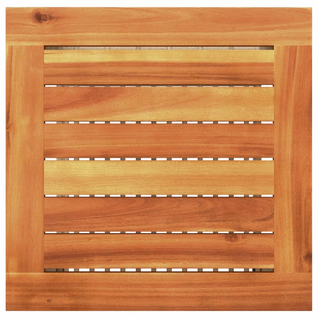 Τραπέζι Κήπου Μπεζ 40x40x42 εκ. Συνθετικό Ρατάν / Ξύλο Ακακίας 7